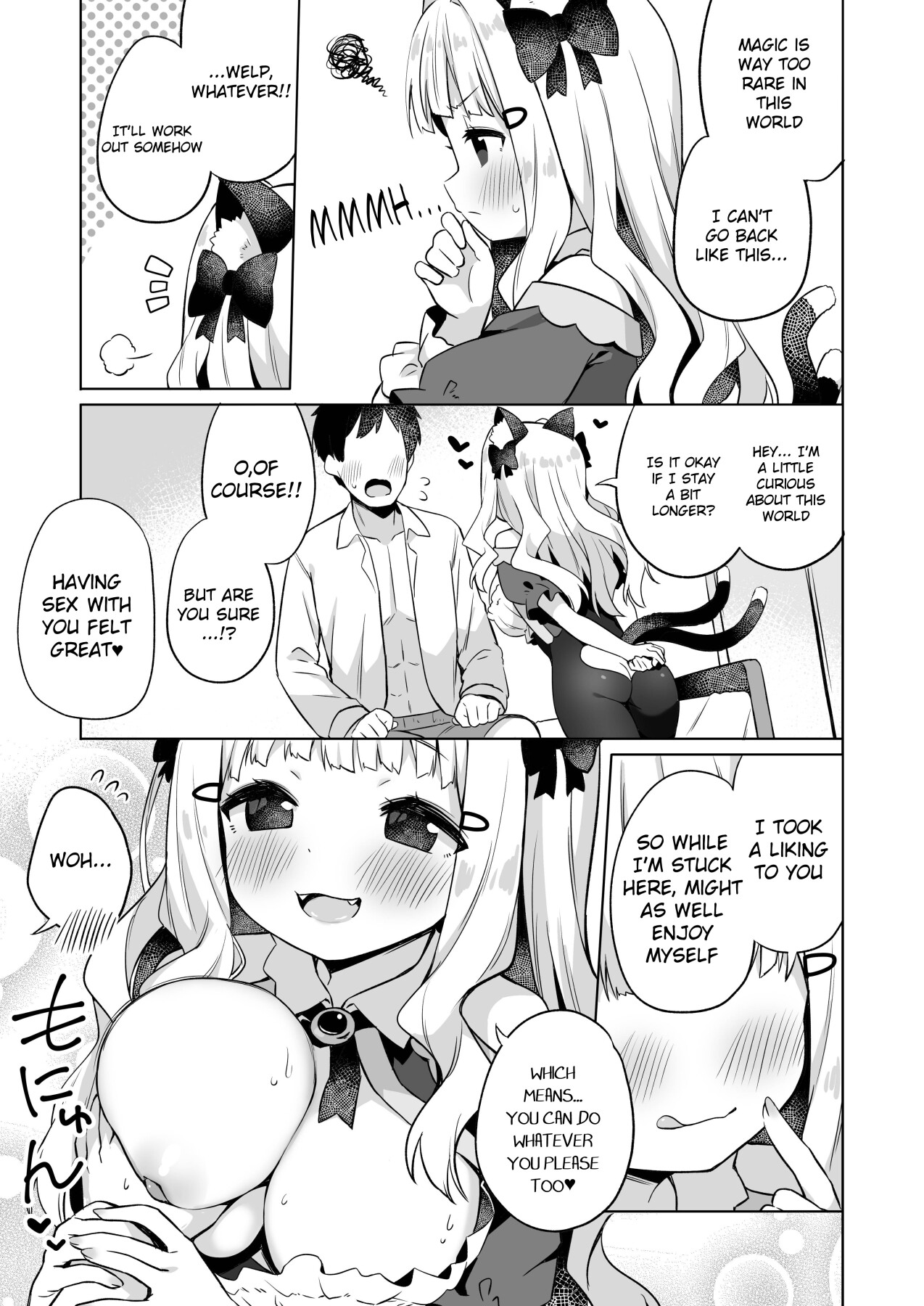 Hentai Manga Comic-A book about having sex with a tiny cat-eared girl using a magic book you picked up-Read-22